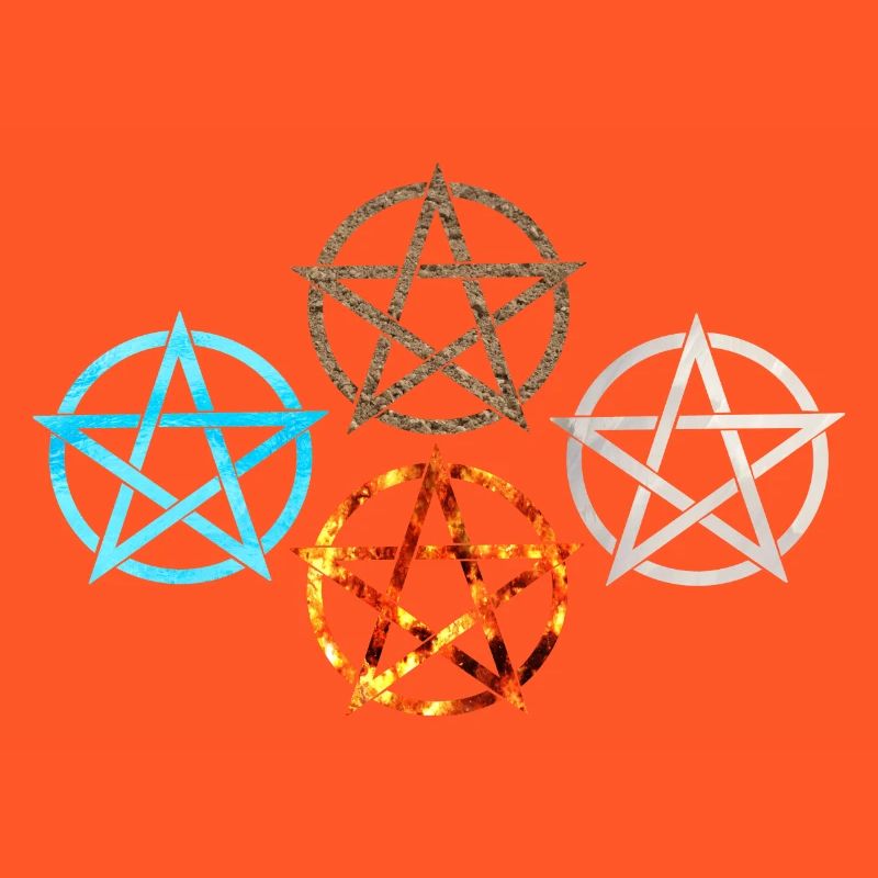 Pentagram Four Elements