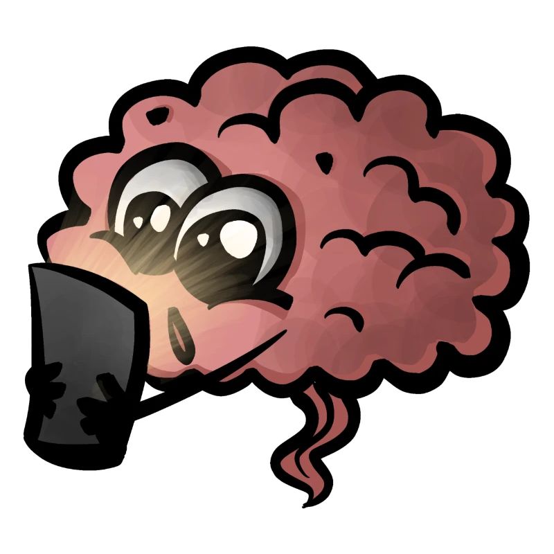 Brain Cell Phone Addiction Gift Idea - Dopamine Addicted