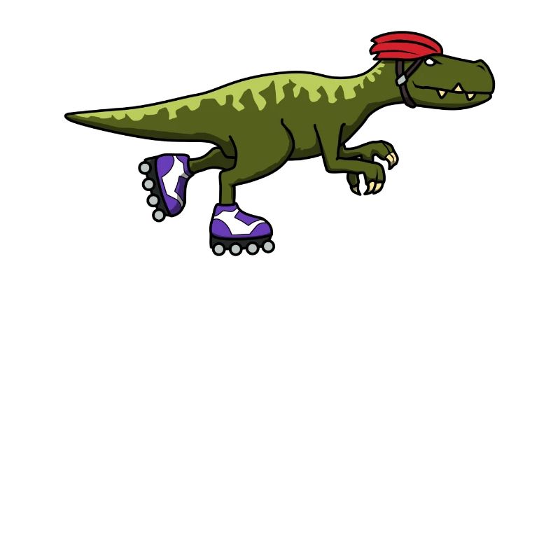 Inline skating inline skates dinosaurs
