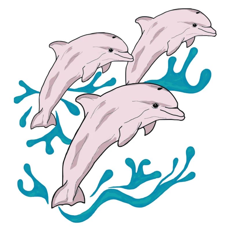 Three dolphins