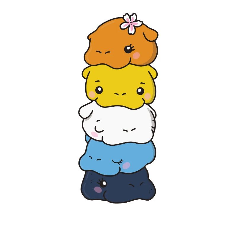Aroace Flag Pride LGBTQ Cute Hippo