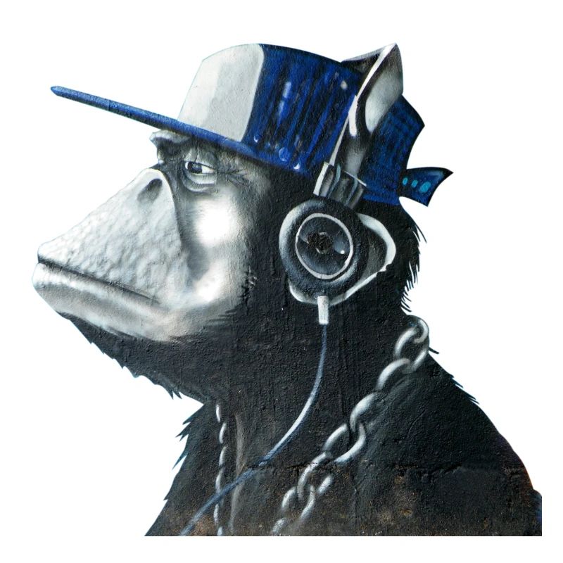 Affe Graffiti von Custom