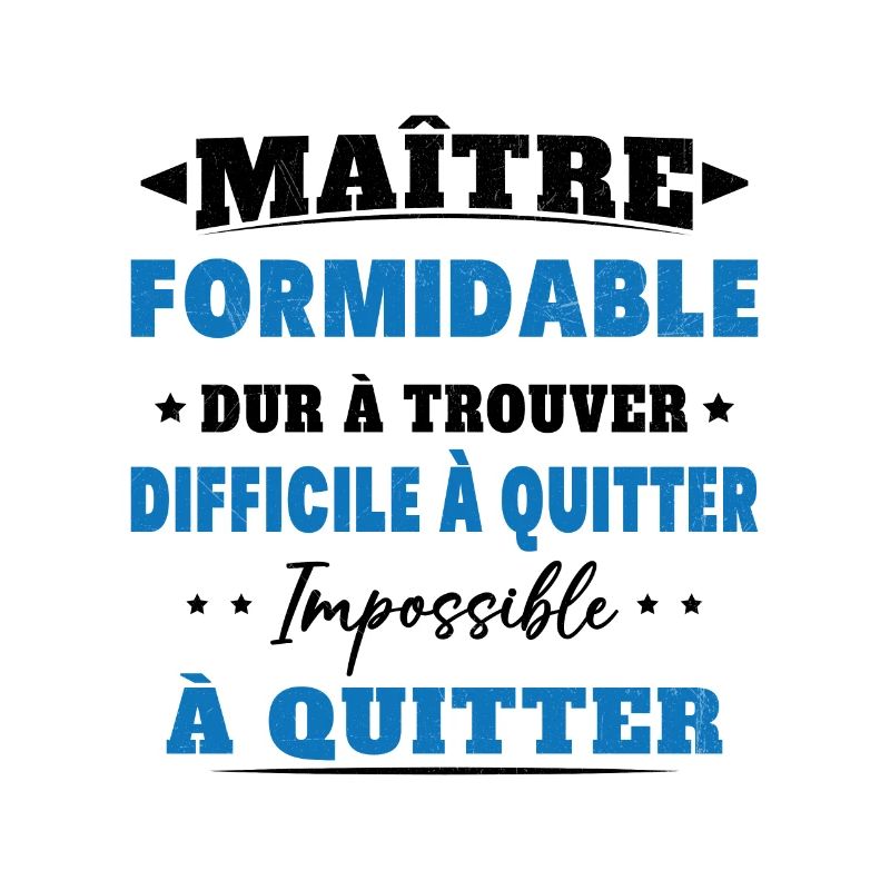 Maître formidable idée cadeau maître d'école