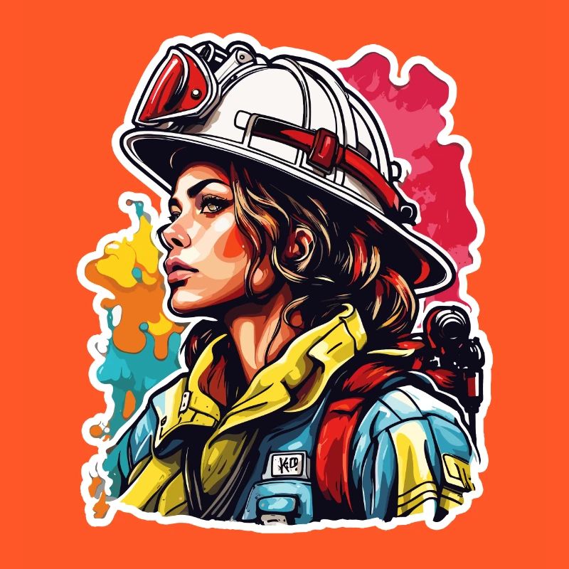 Firefighter / Fire / Fire / Extinguish / Heroine