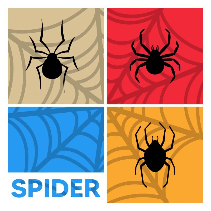 spinne retro spinnennetz netzwerker arachnoidea