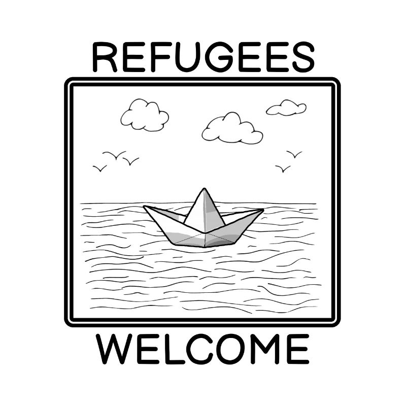 Refugees Welcome Refugee Protest Boat Gift