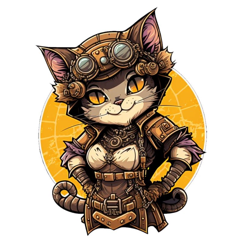Steampunk Katze