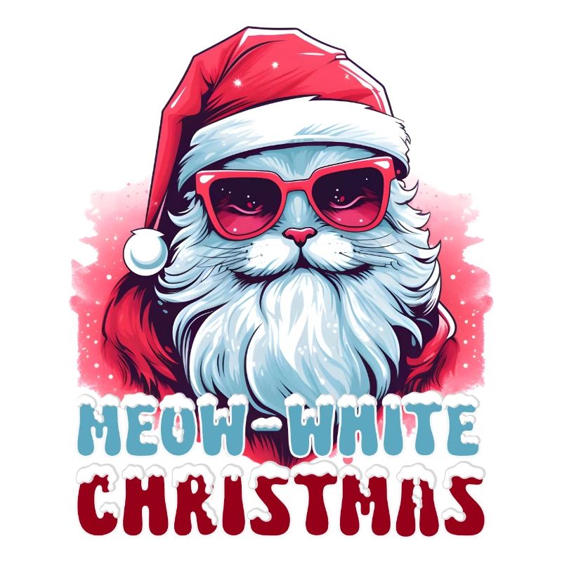 Chat angora turc du Père Noël