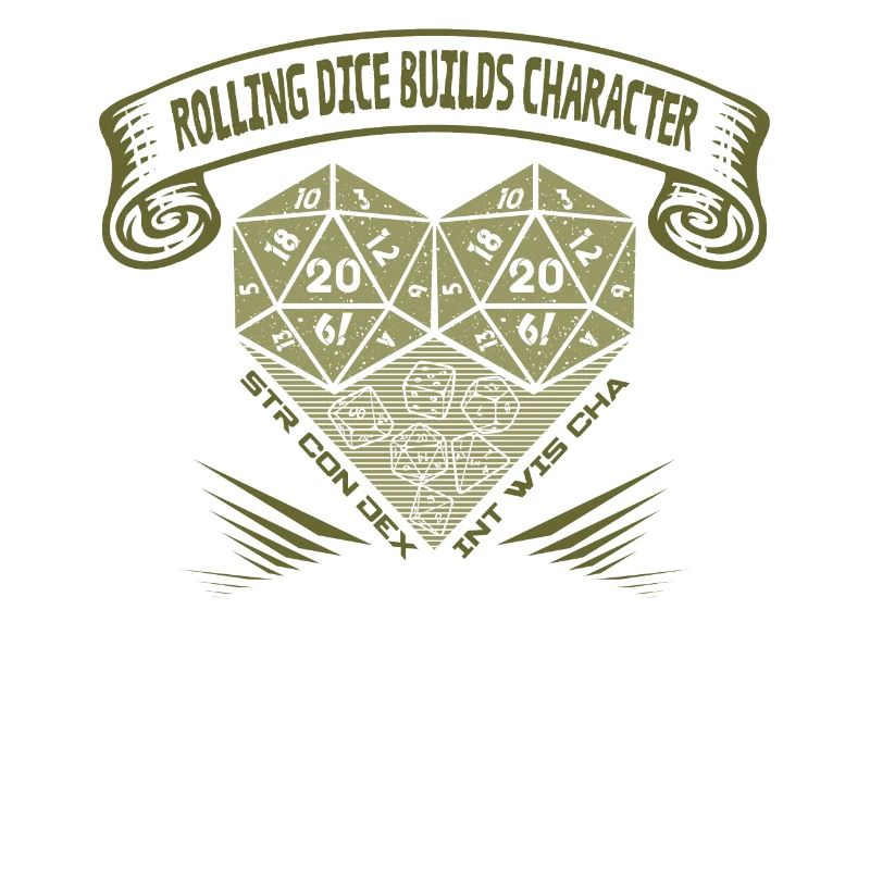 Rolling Dice crée du caractère - RPG de table D20