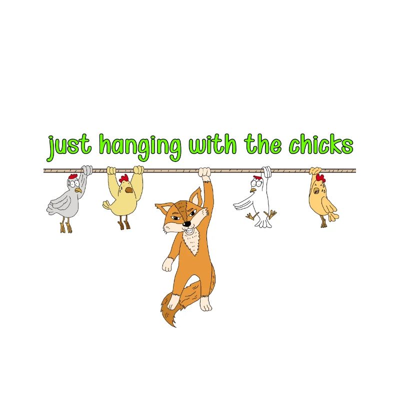 Fox Chicken Funny Gift Shirt