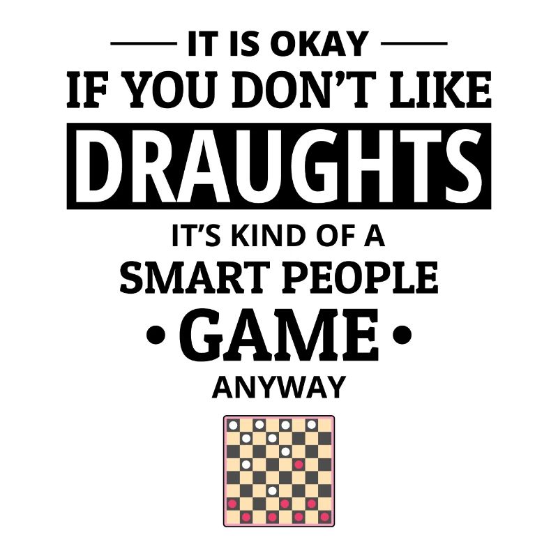 Checkers Draughts Strategy Board Games Funny