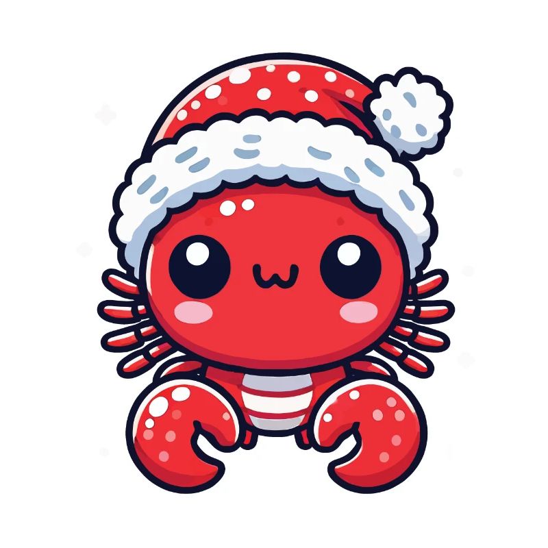 Süßer Weihnachtskrabbe Freude
