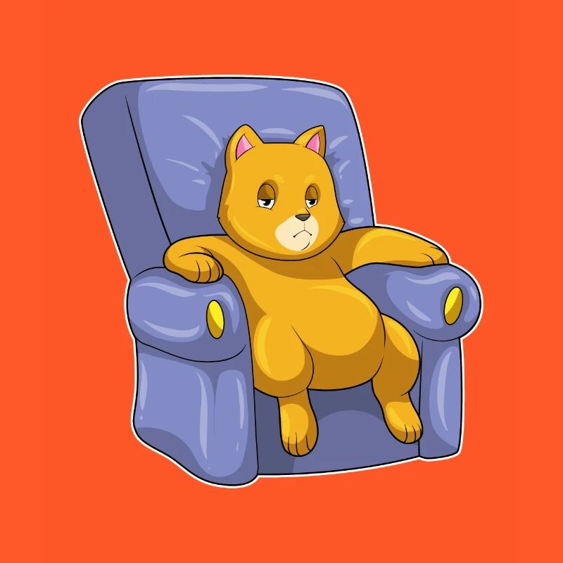 Katze mit Sofa
