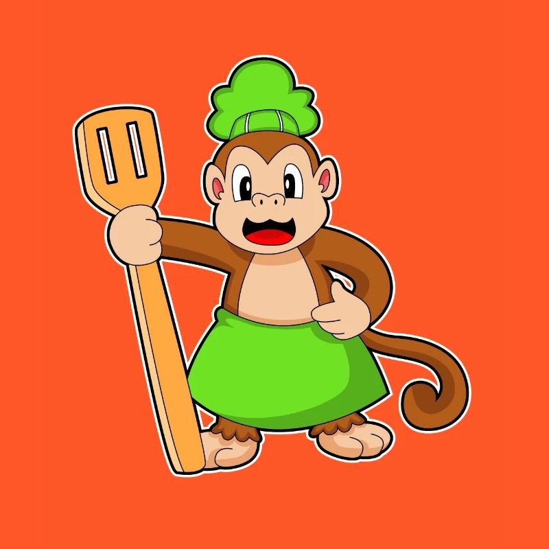 Monkey Cook Spatula