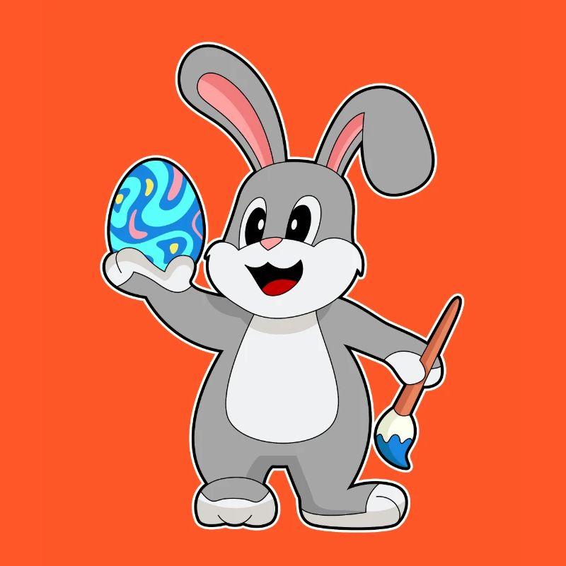 Bunny Easter Easter Egg Painting