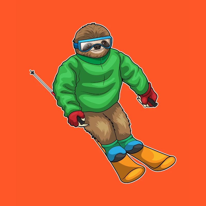 Sloth Skier Ski