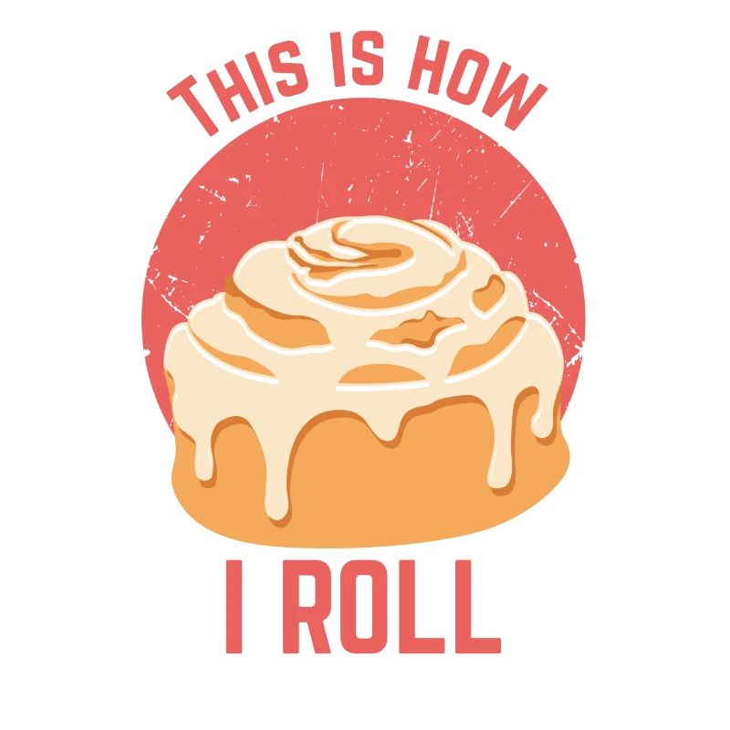 Cinnamon Cinammon Roll design I Funny biscuits