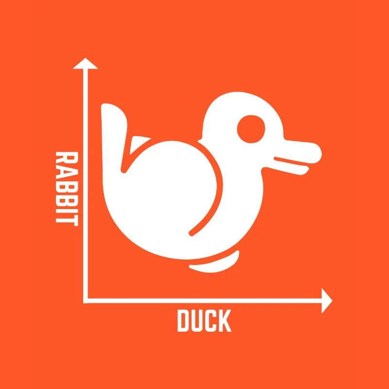 Rabbit Duck Graph Math Pun Schüler Lehrer Ostern