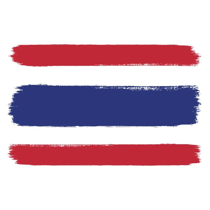 Drapeau de la Thaïlande look utilisé
