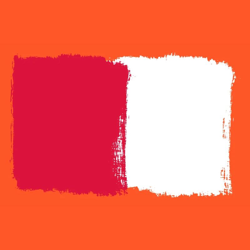 Rouge et blanc aspect usé
