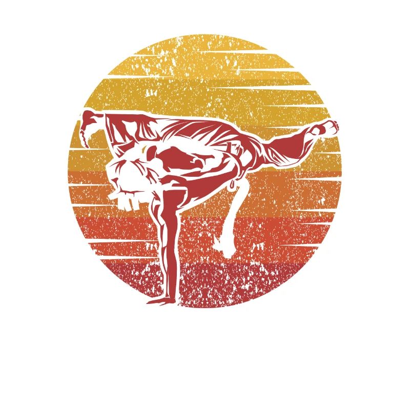 Retro Capoeirista Ginga Dance Professional