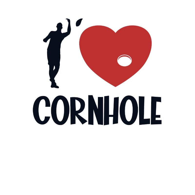 Ich liebe Cornhole Game Boards Sitzsack Professional