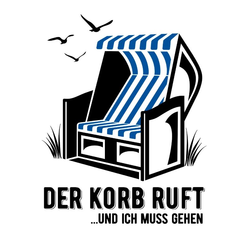 Der Korb ruft - Strandkorb - Meer - Urlaub