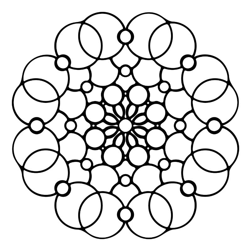 Geometric Mandala Round Pattern Circles Shape