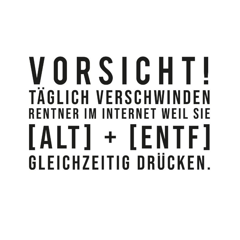 Rentner verschwinden im Internet