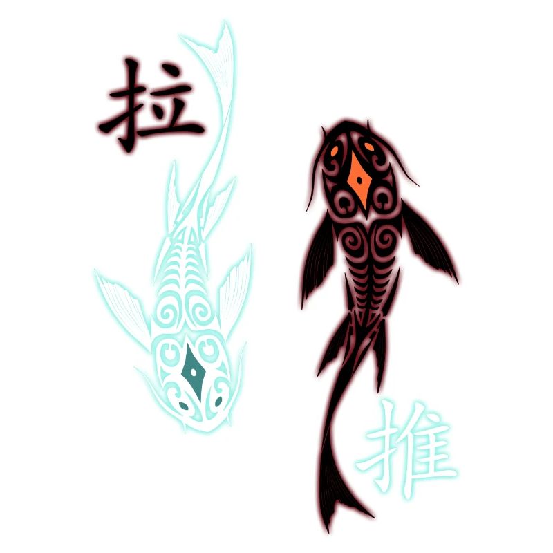 Avatar - Tui & La / Raava-Vaatu - couleur