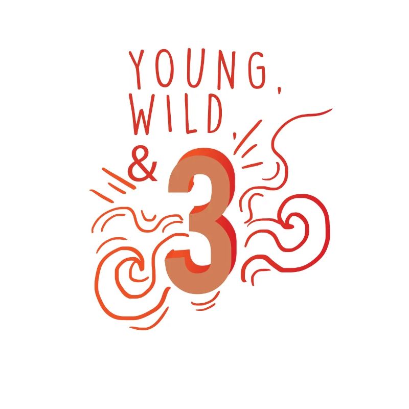 Geburtstag Geschenk: Young Wild & 3 Kinder Hemd
