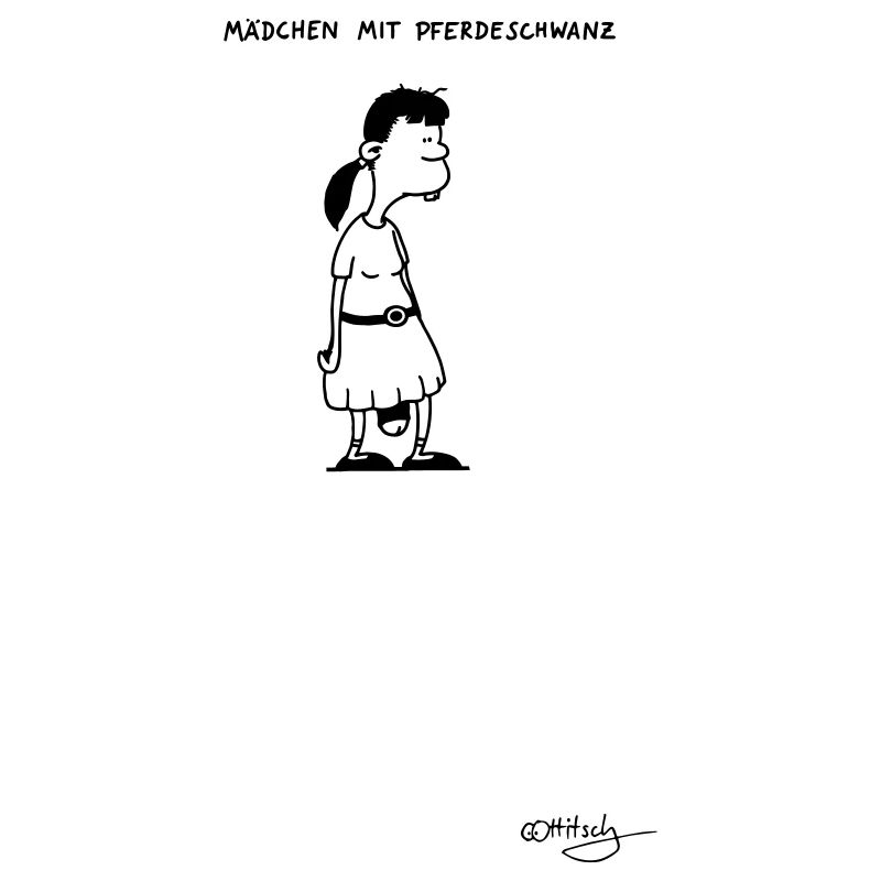 Mädchen mit Pferdeschwanz