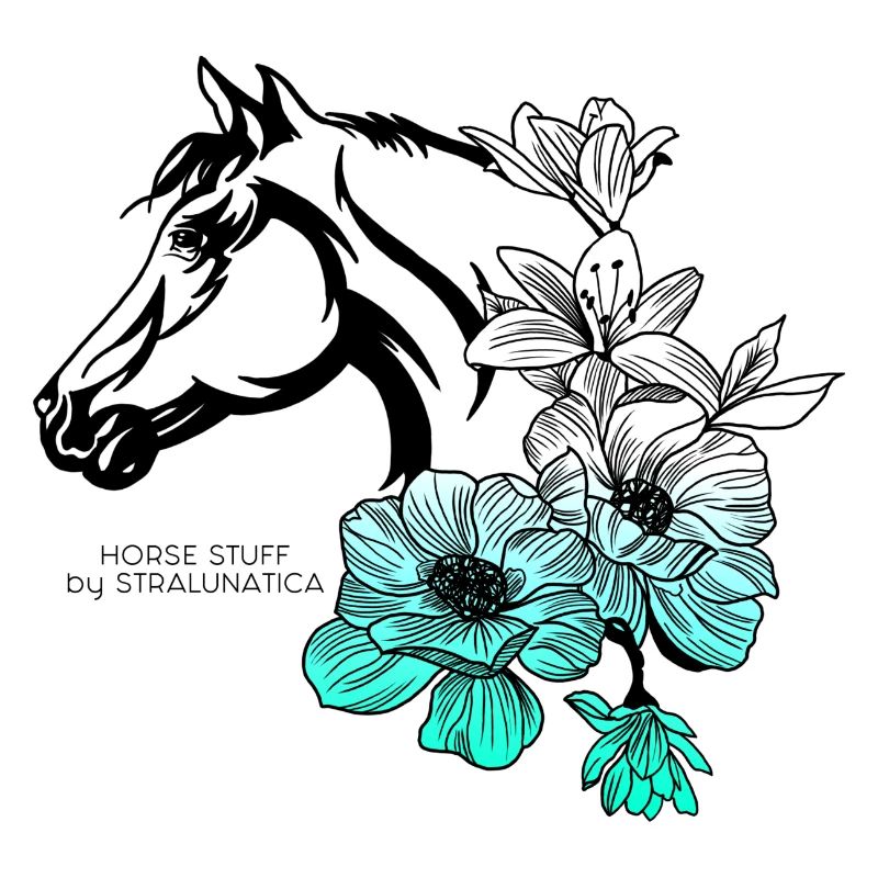Cheval et Fleurs - CHEVAL PAR STRALUNATICA