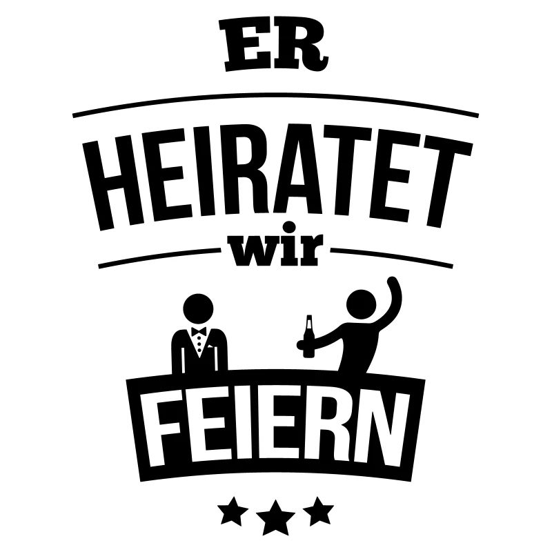 Er heiratet, wir feiern!