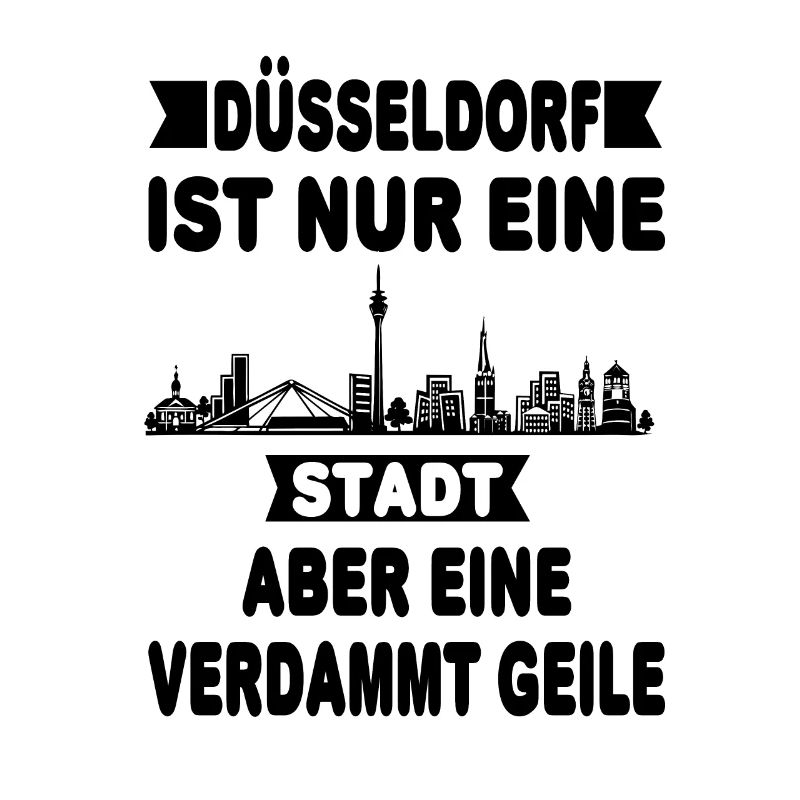 Düsseldorf Skyline Düsseldorfer Helau Karneval