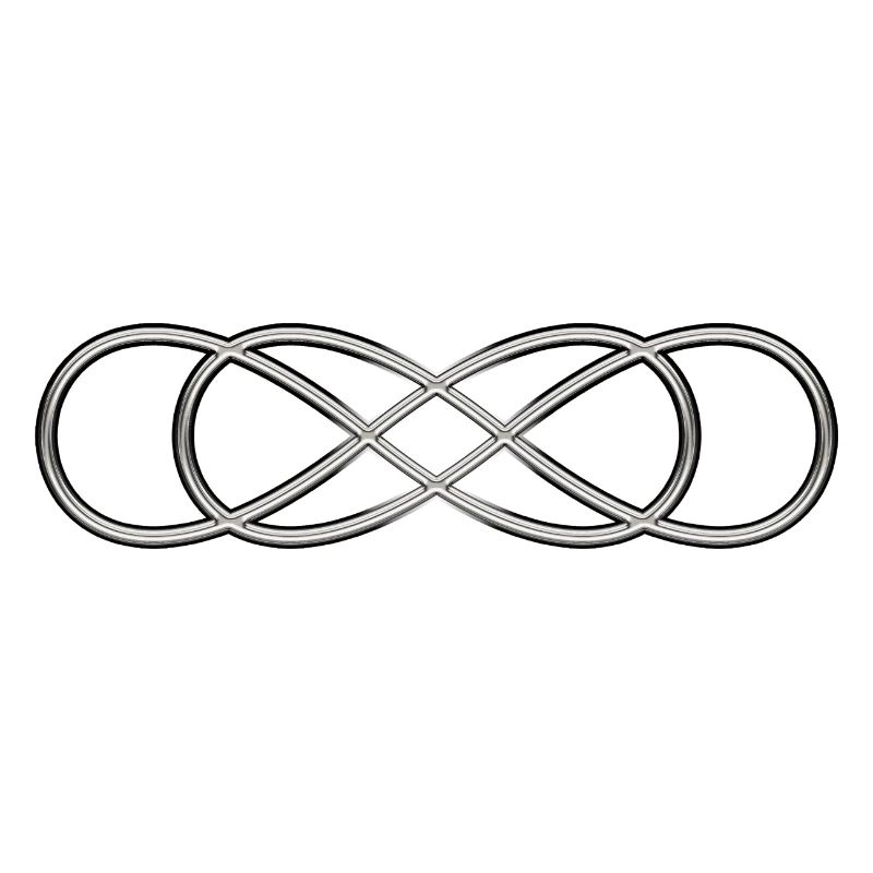 Double lemniscate - Argent
