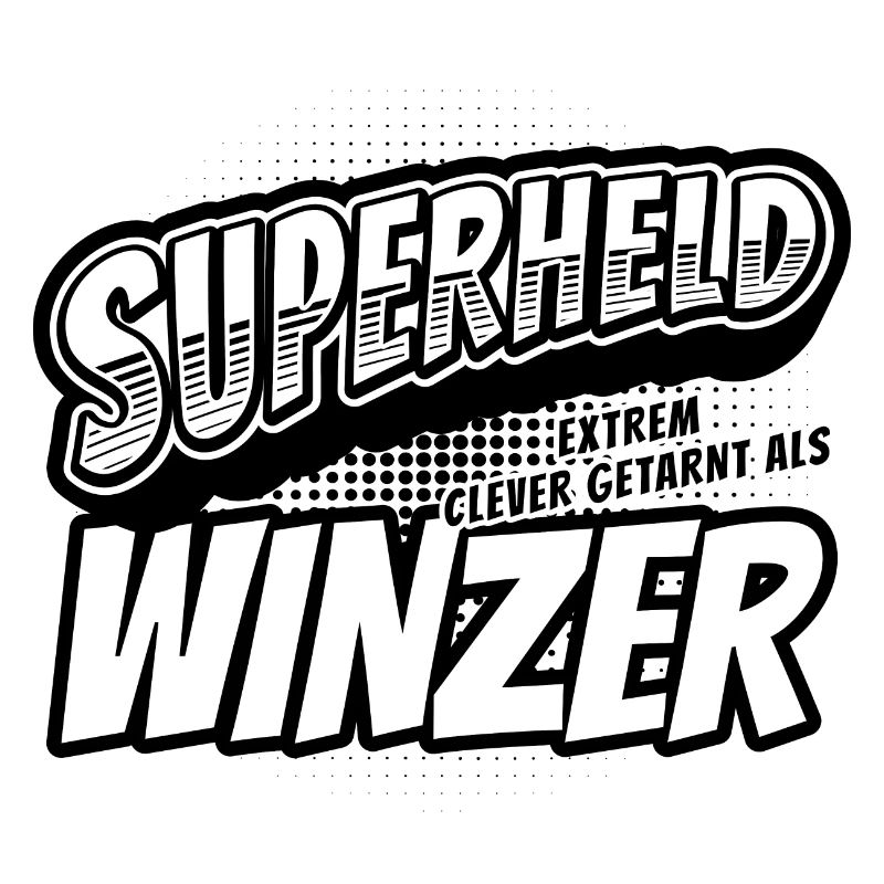 Superheld, clever getarnt als Winzer
