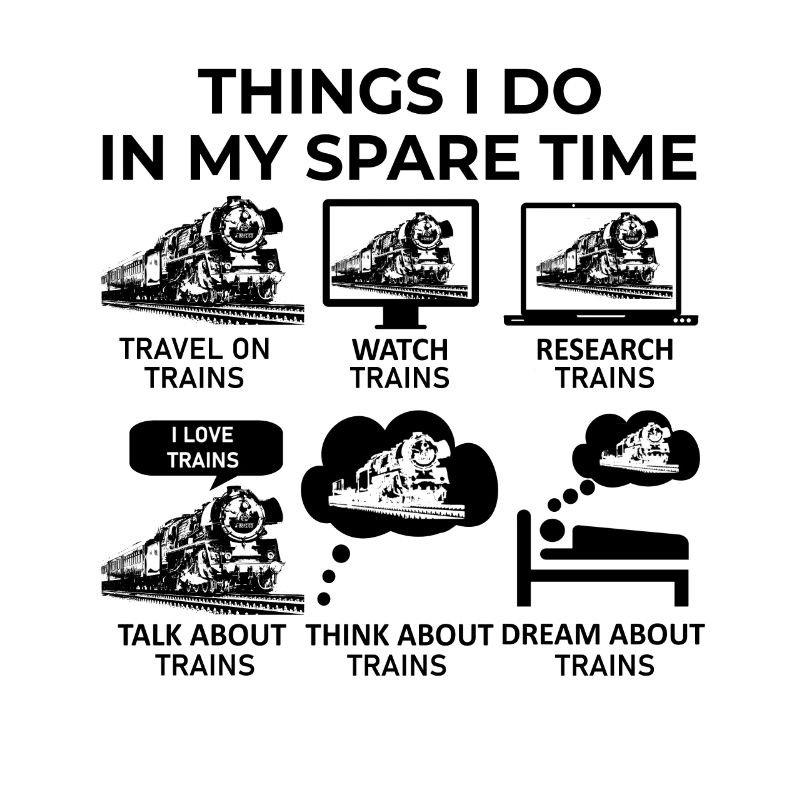 Ce que je fais pendant mon temps libre - Trains