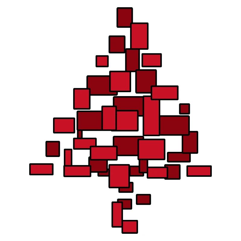 Weihnachtsbaum Rot