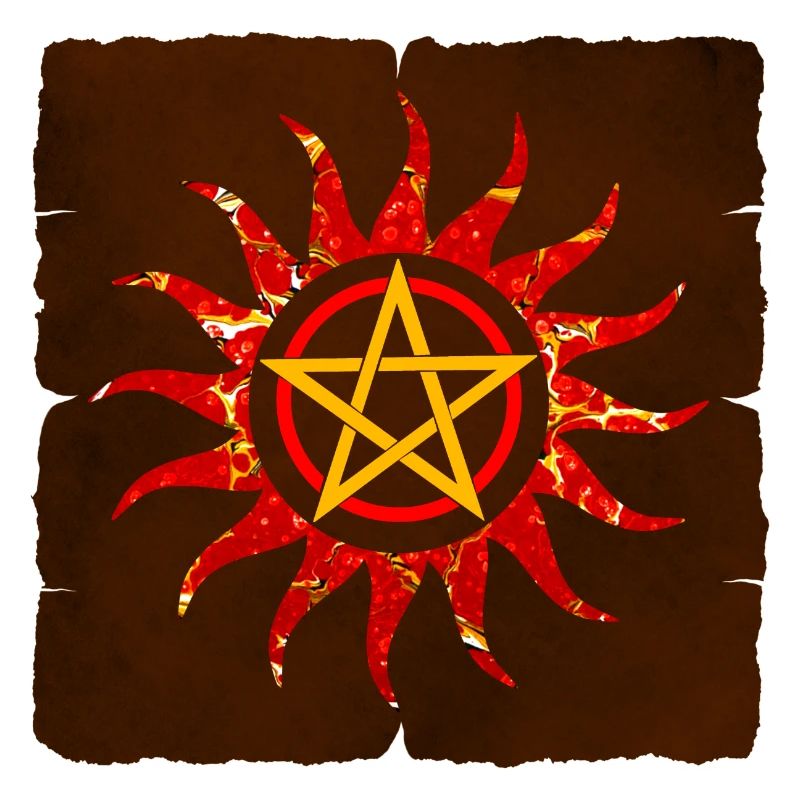 pentagramm in sonne e 232