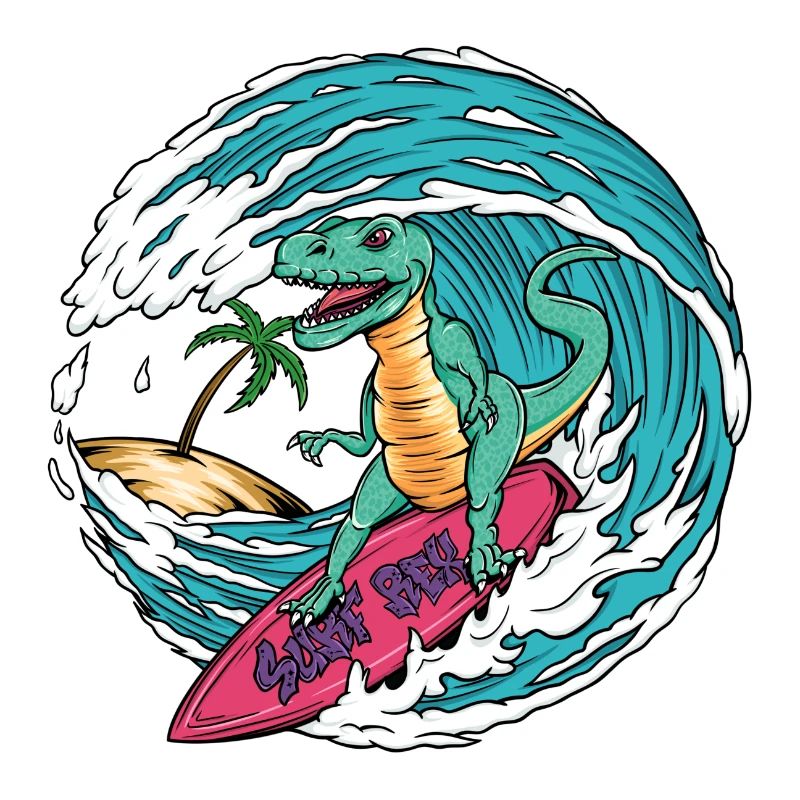 Surfing T-Rex