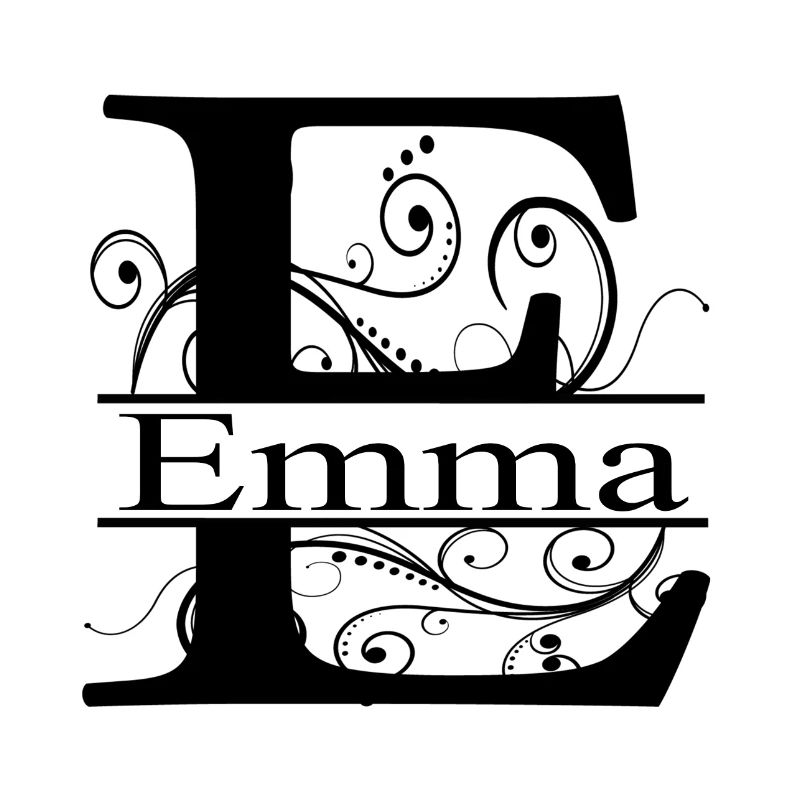 Monogramme avec le prénom Emma