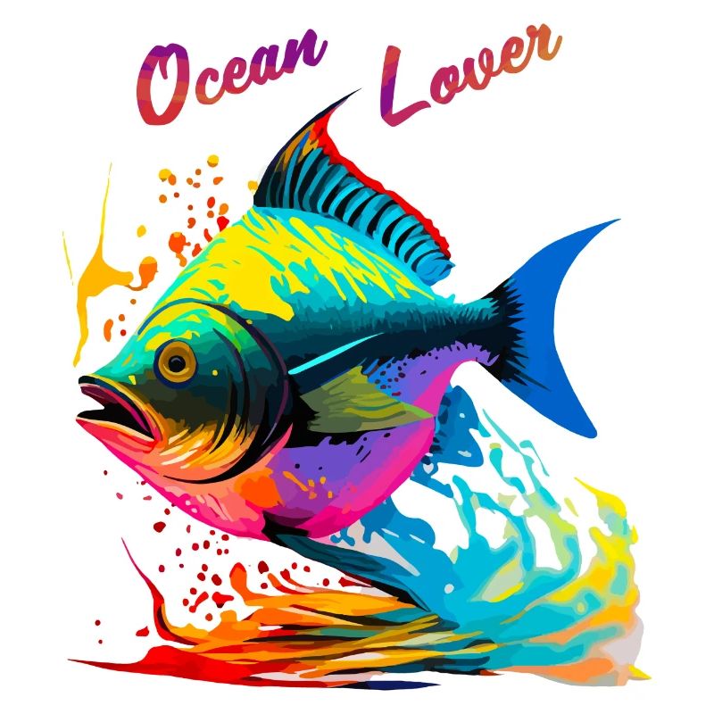 Ocean Lover. Colorful Fish