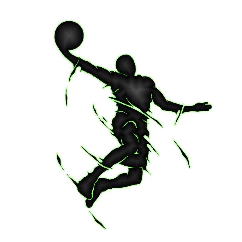 Dunking Basketball Geschenk Kunst Slamdunk