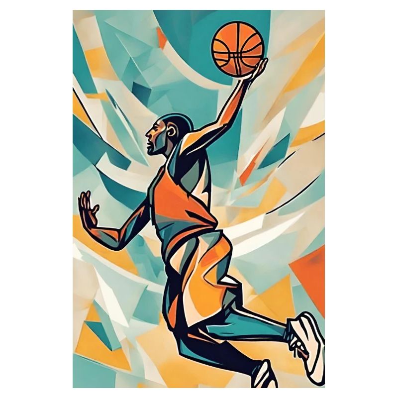 Farbenfroher Slam Dunk Burst