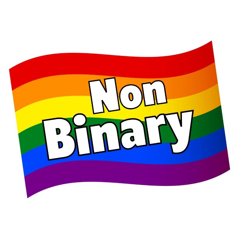 Nonbinary Non-binary rainbow flag diversity LGBTQ+