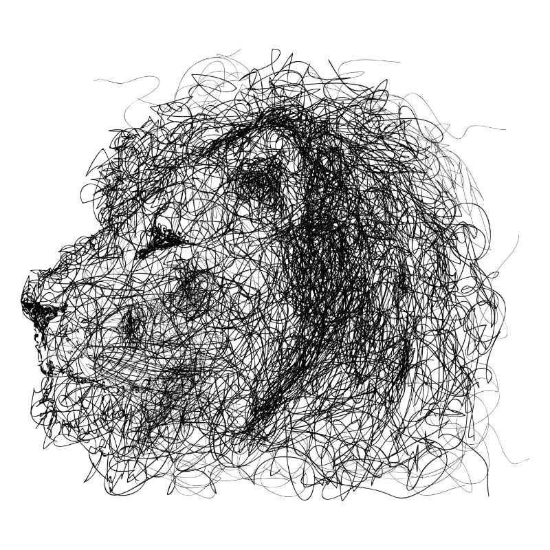 Lion Scribble