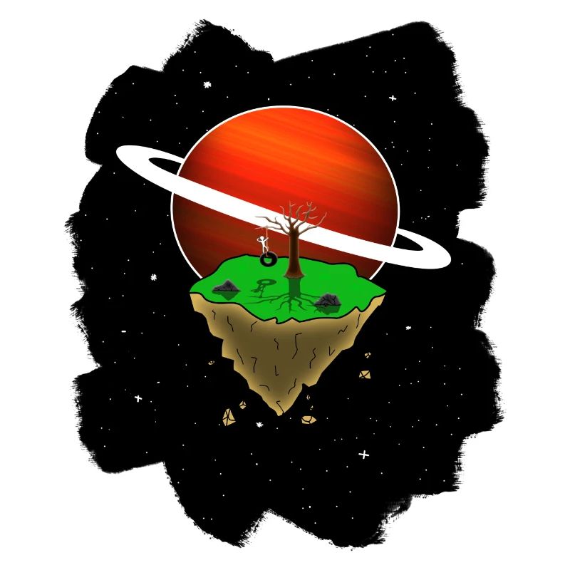 Flottant dans l'espace