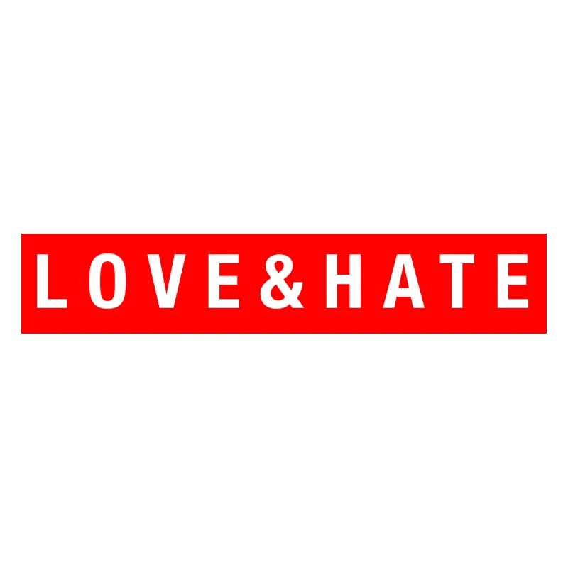 LOVE&HATE (Weiß/Rot)