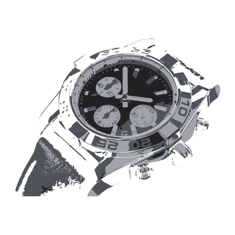 Creative drawing clock